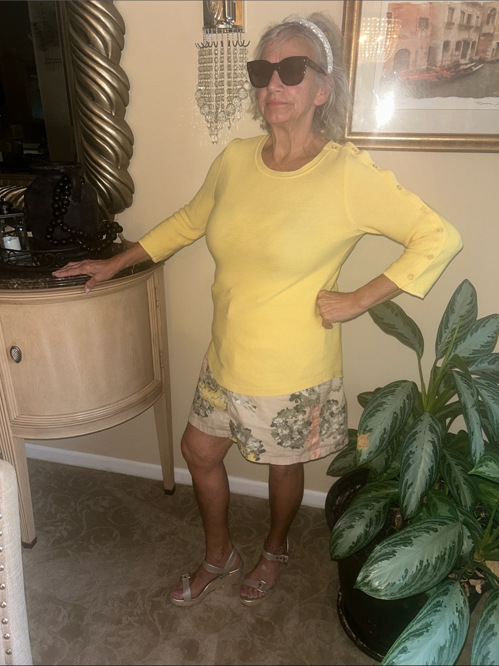 Talbots yellow Spring soft top - Picture 1 of 5